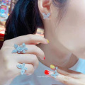 Shangjie oem joyas mode grosse mode zirconia joelry set femmes pendants joelry ensemble collier boucles d&#39;oreilles
